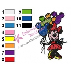 Minnie Mouse Cartoon Embroidery 16